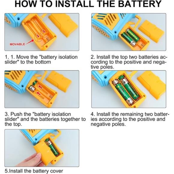 Toys for 3-8 Year Old Boys Girls: 2 Pack Bubble Machine for Kids with Bubble - Picture 7 of 8